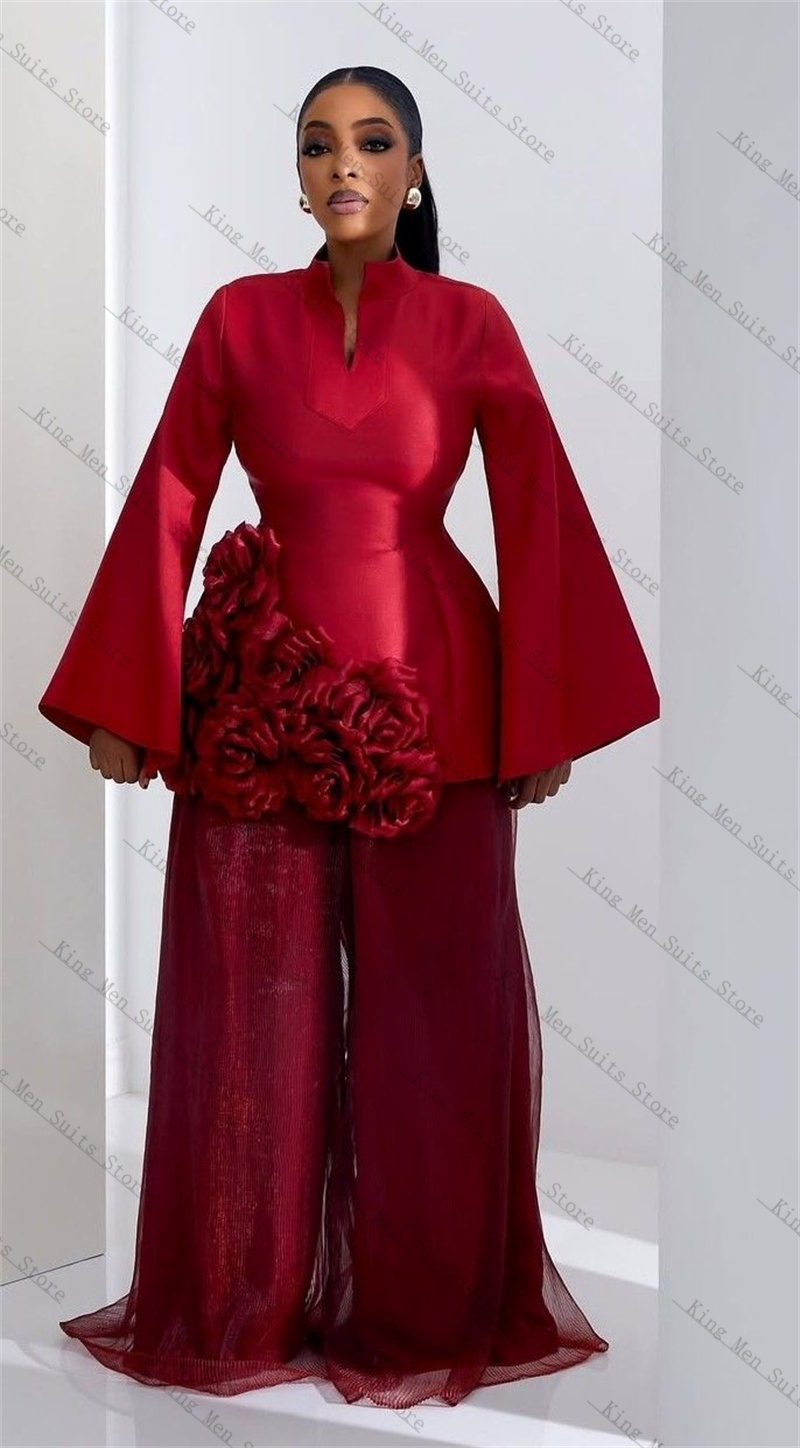 Women'S Formal Wear Tuxedo - بورجوندي المرأة البدلة مجموعة 2 قطعة