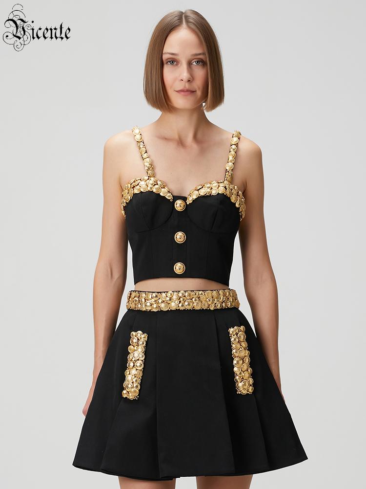 Formal Women'S Wear - طقم فستان أسود مكون من قطعتين