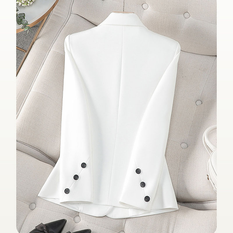 Formal Winter Wear Women Jacket - 2025 جديد ربيع الخريف أبيض أسود