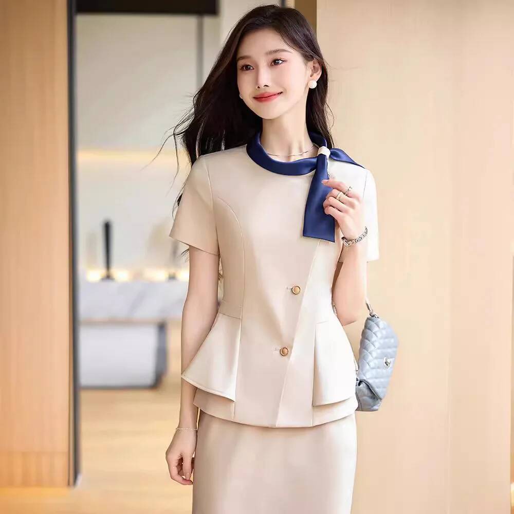 Women Formal Wear Interview - Formal Blazers Uniform Styles Office Work