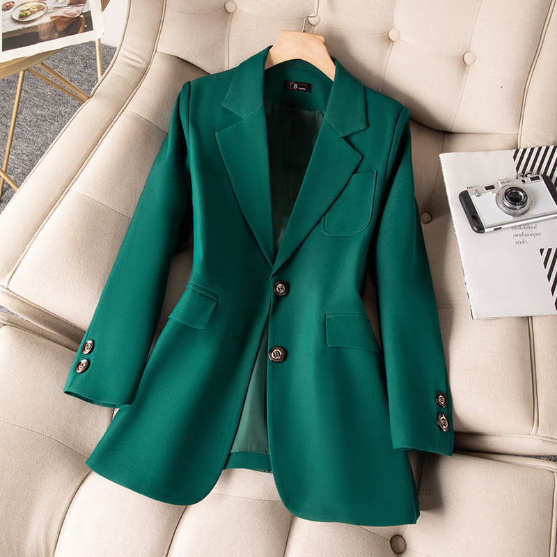 Formal Winter Wear Women Jacket - أزرق أسود أخضر المرأة معطف السترة