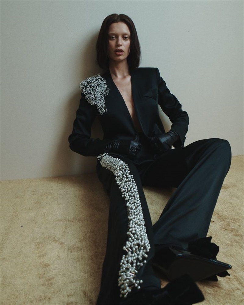 أسود المرأة مكتب الدعاوى مجموع - مراجعة Women'S Formal Wear Tuxedo وسعره