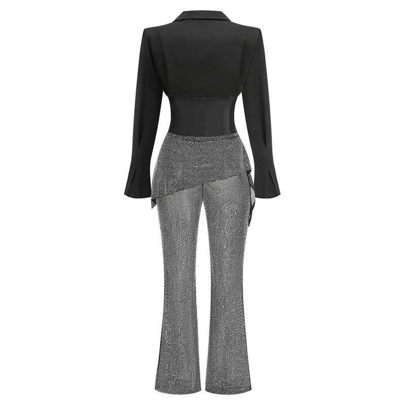 الفاخرة بلورات المرأة البدلة م - مراجعة Women'S Formal Wear Tuxedo وسعره