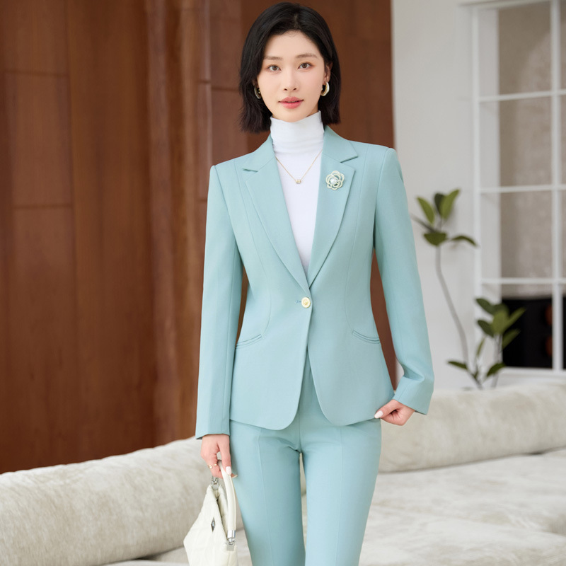 طقم بدلة جديدة بأكمام طويلة وي - مراجعة Women Formal Wear White Shirt وسعره