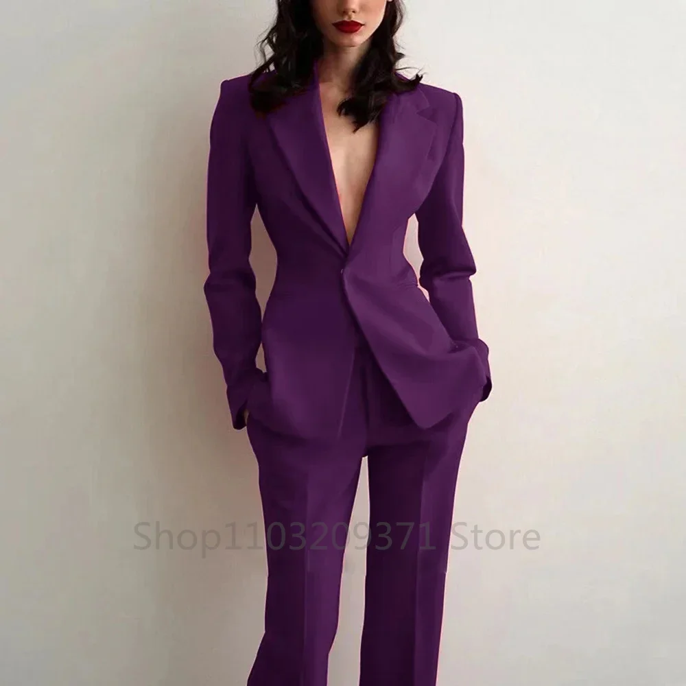 طقم نسائي جديد للحفلات والزفاف - مراجعة Blazer Set Women Formal وسعره