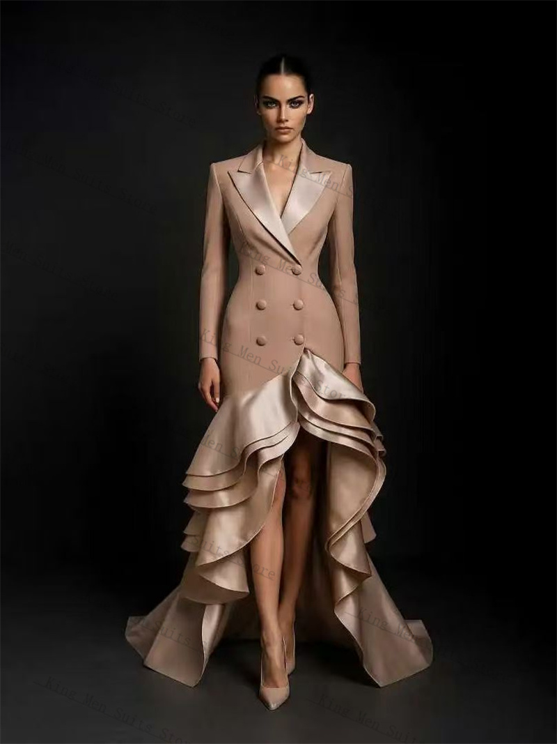 الشمبانيا النساء الدعاوى 1 قطع - مراجعة Women'S Formal Wear Tuxedo وسعره
