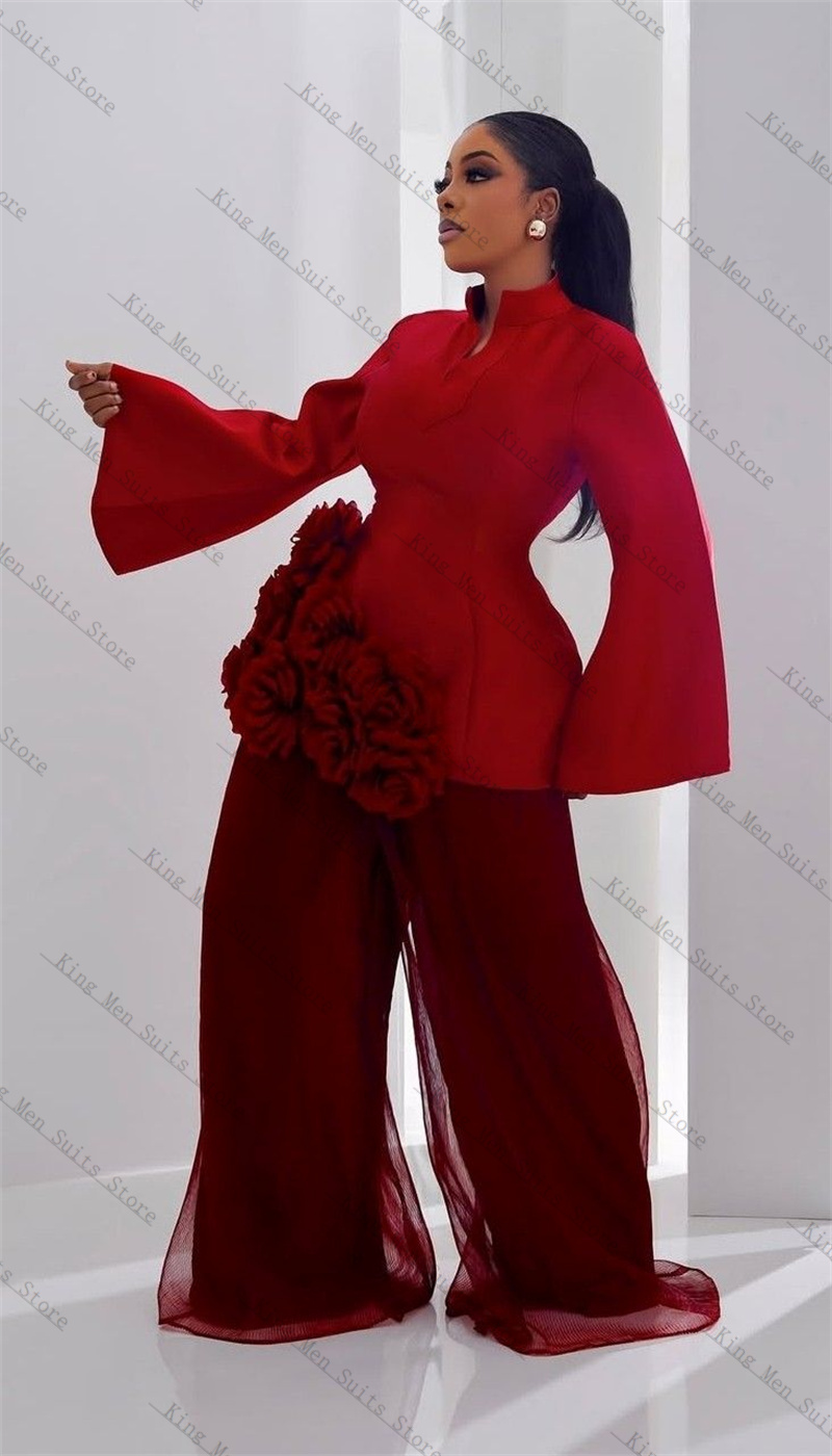 بورجوندي المرأة البدلة مجموعة  - مراجعة Women'S Formal Wear Tuxedo وسعره