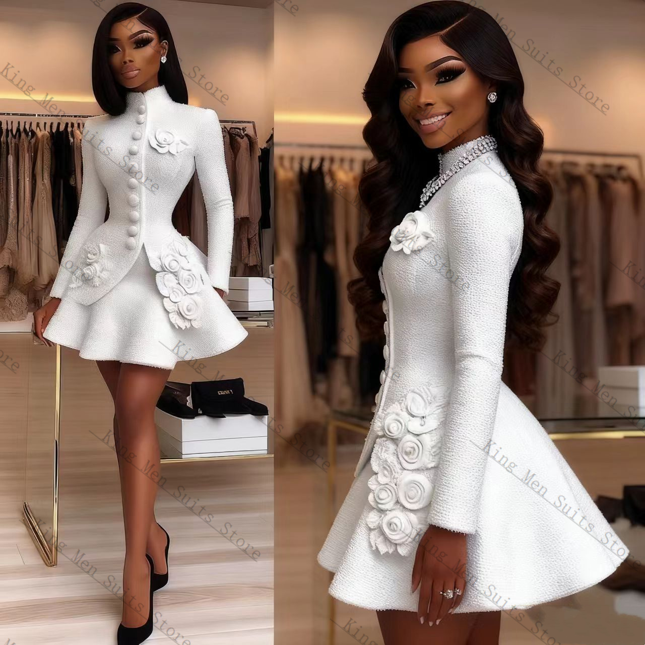 الفاخرة الأبيض المرأة البدلة م - مراجعة Women'S Formal Wear Tuxedo وسعره