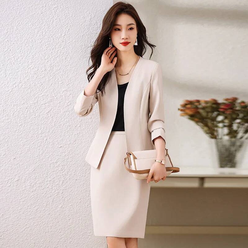 بدلات عمل نسائية رسمية مع تنور - مراجعة Formal Winter Wear Women Jacket وسعره