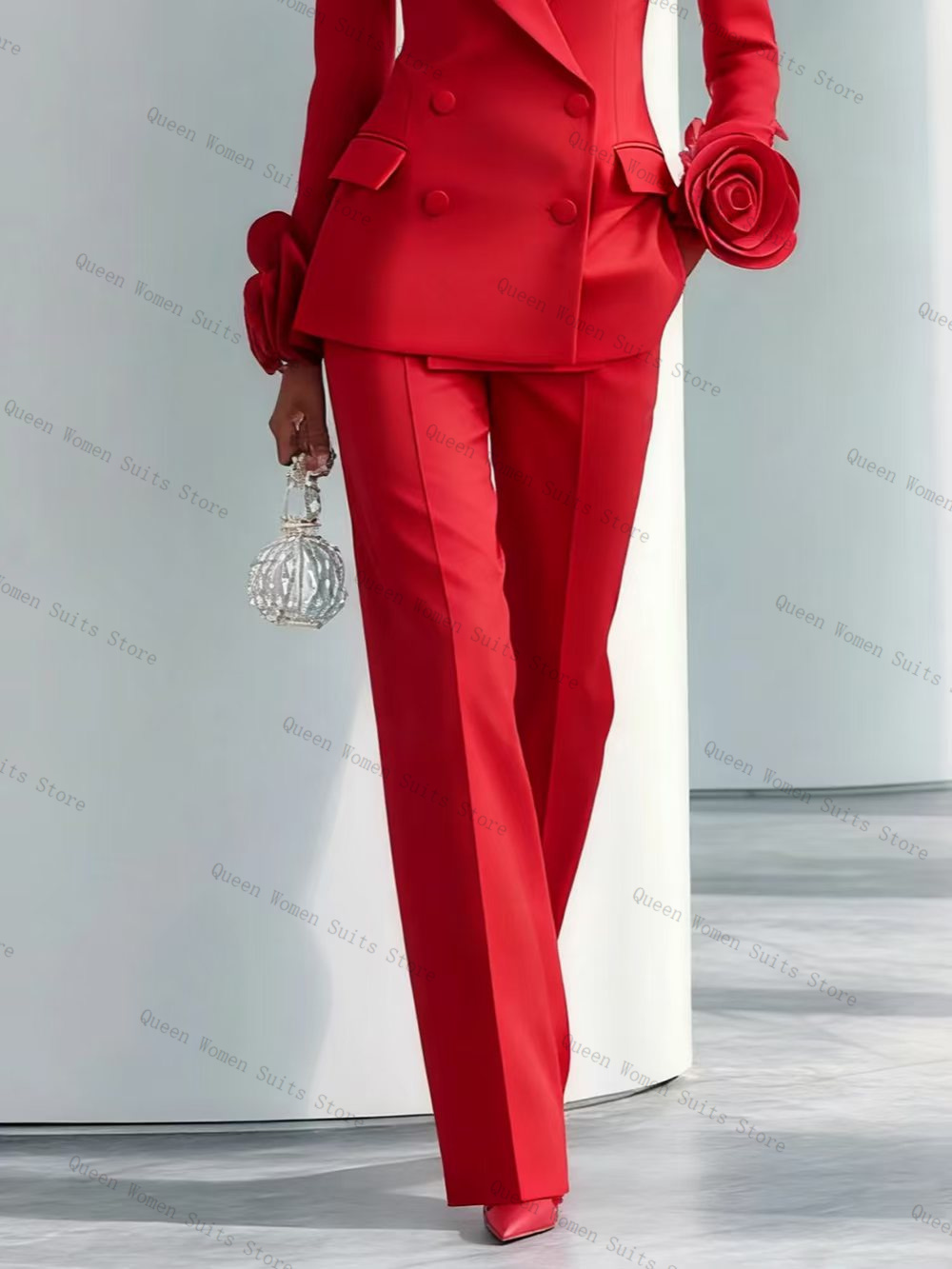 الفاخرة الأحمر المرأة البدلة م - مراجعة Women'S Formal Wear Tuxedo وسعره