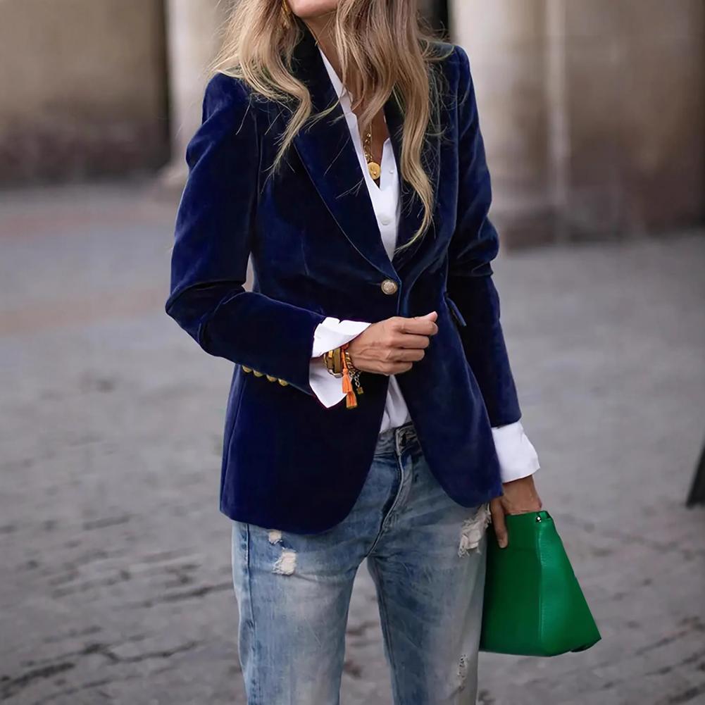 بليزر نسائي مخملي كبير الحجم ب - مراجعة Women'S Formal Wear Tuxedo وسعره