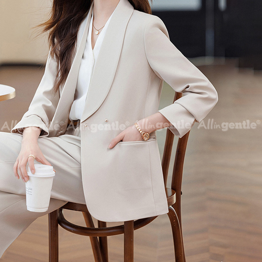 بدلة مكتب نسائية مكونة من قطعت - مراجعة Blazer Set Women Formal وسعره