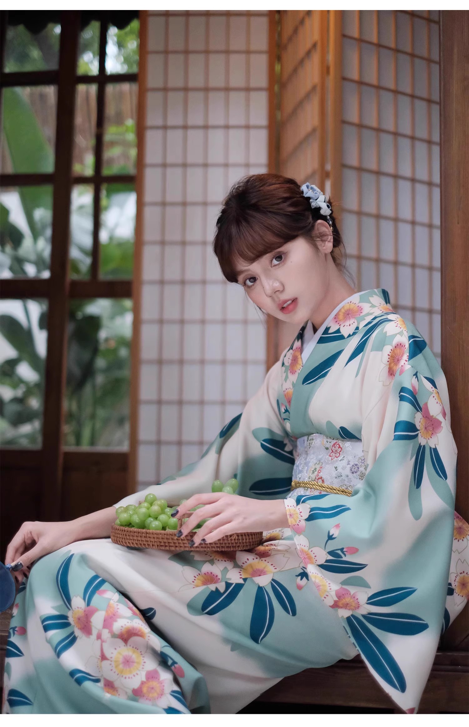 ملابس رسمية كيمونو أزرق تقليدي - مراجعة Formal Wear Japan Women وسعره