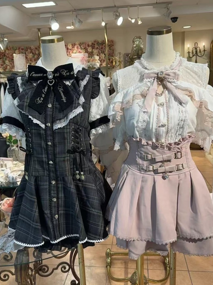 بلوزة لوليتا يابانية أنيقة مكش - مراجعة Formal Wear Japan Women وسعره