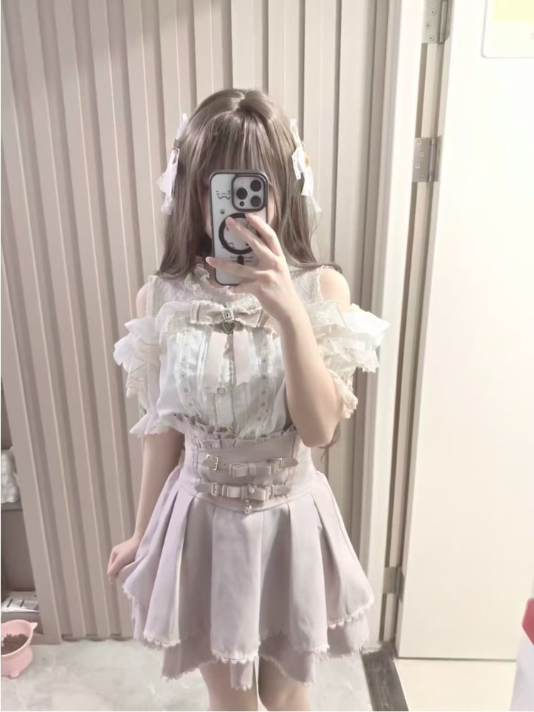 بلوزة لوليتا يابانية أنيقة مكش - مراجعة Formal Wear Japan Women وسعره
