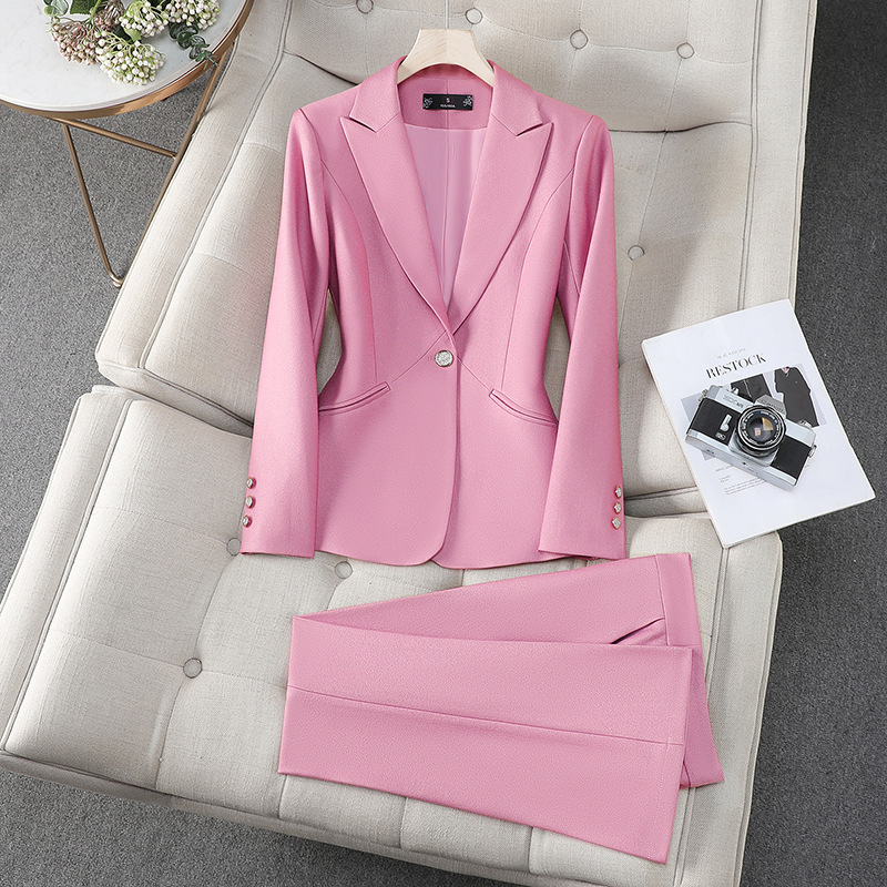 مكتب السيدات بدلة بناطيل رسمية - مراجعة Formal Winter Wear Women Jacket وسعره