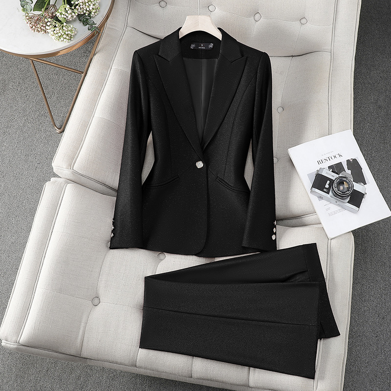 مكتب السيدات بدلة بناطيل رسمية - مراجعة Formal Winter Wear Women Jacket وسعره