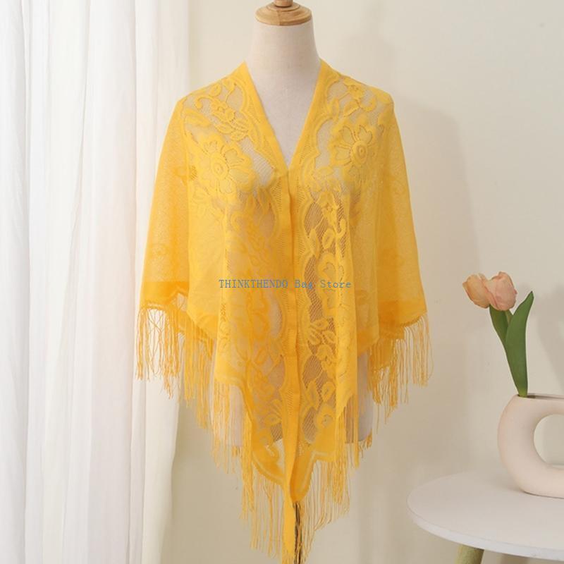 شال بنمط مجوف من الدانتيل 340D - مراجعة Women Formal Event Wear وسعره