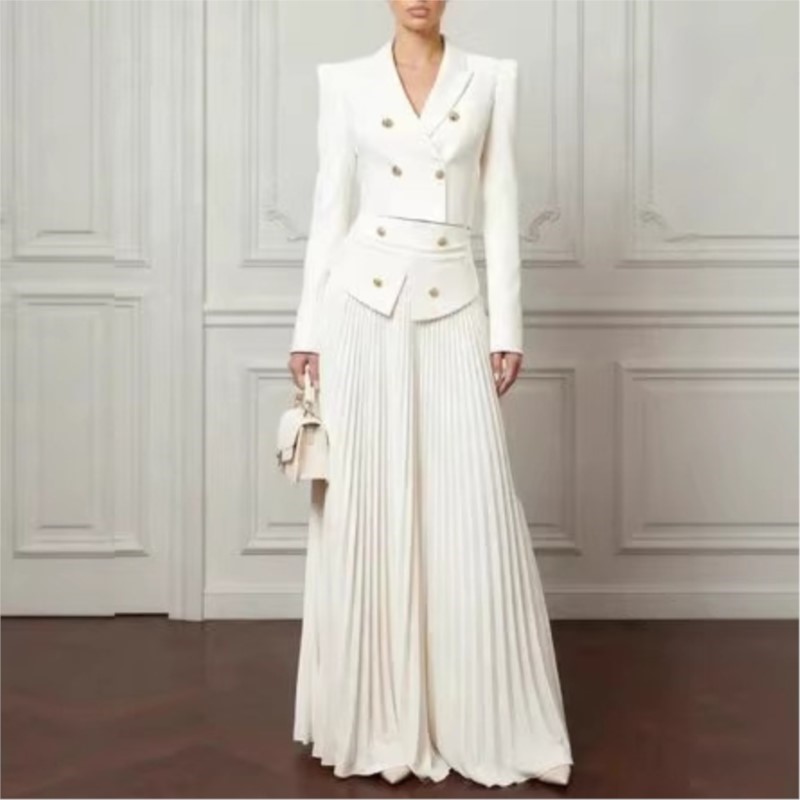 طقم أنيق من قطعتين: سترة بليزر - مراجعة Formal Women'S Wear وسعره