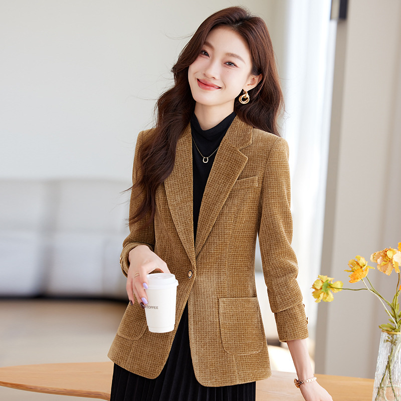 معطف بليزر نسائي أسود أحمر كاك - مراجعة Formal Winter Wear Women Jacket وسعره