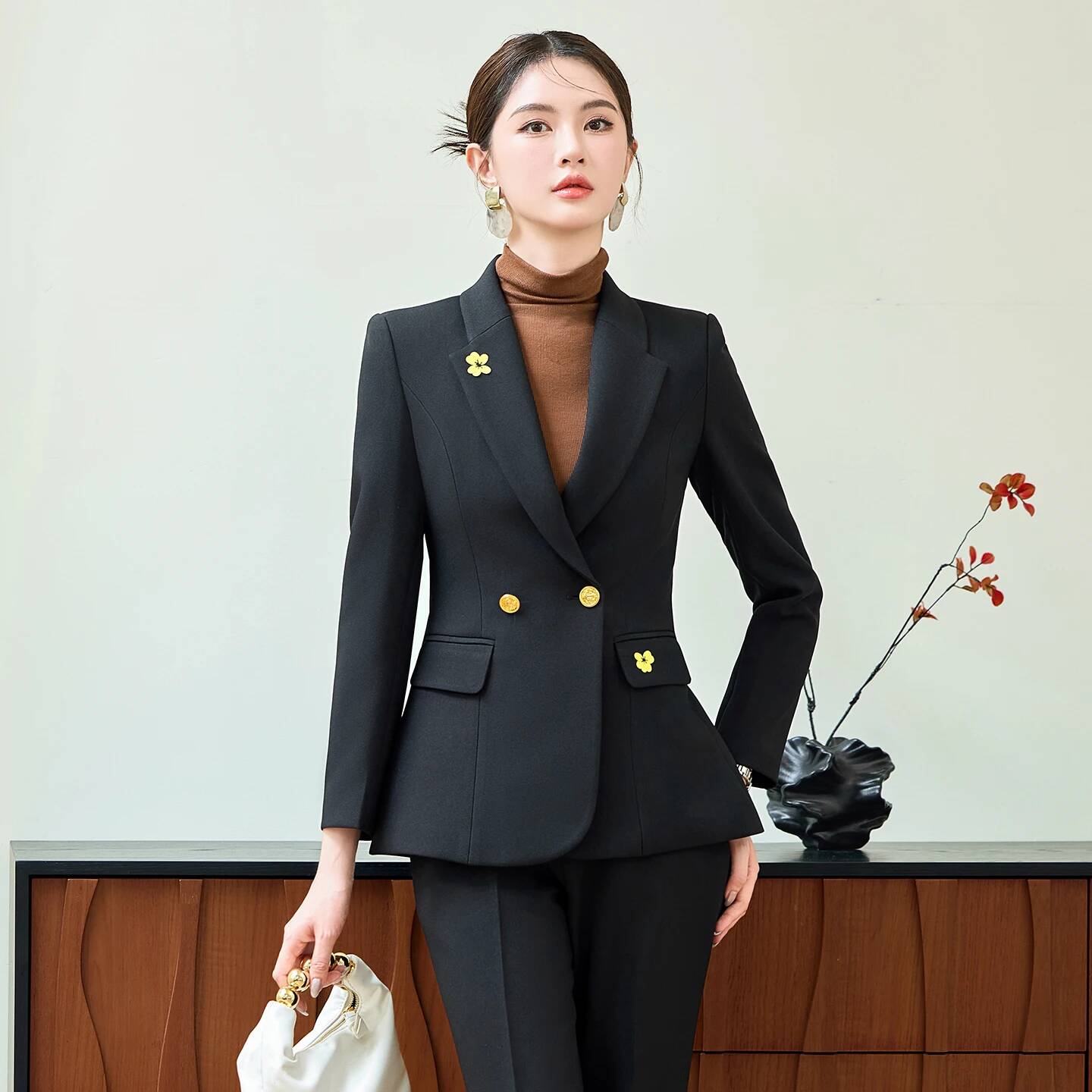بدلات عمل نسائية رسمية بدلات ن - مراجعة Formal Winter Wear Women Jacket وسعره