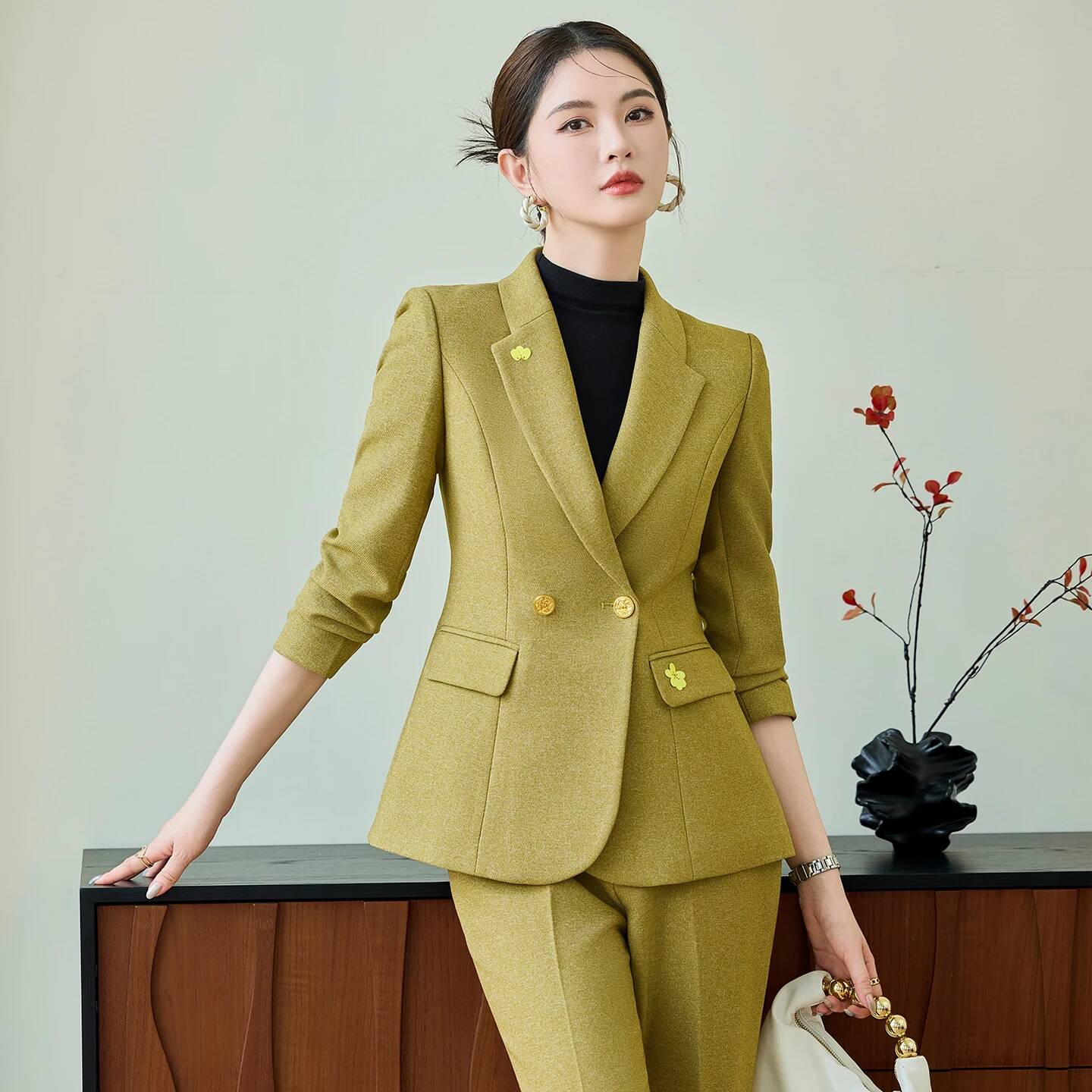 بدلات عمل نسائية رسمية بدلات ن - مراجعة Formal Winter Wear Women Jacket وسعره