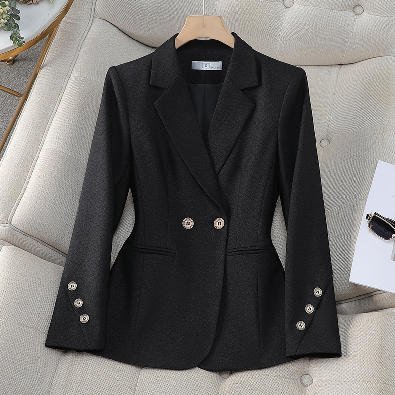 سترة نسائية مزدوجة الصدر بلون  - مراجعة Formal Winter Wear Women Jacket وسعره