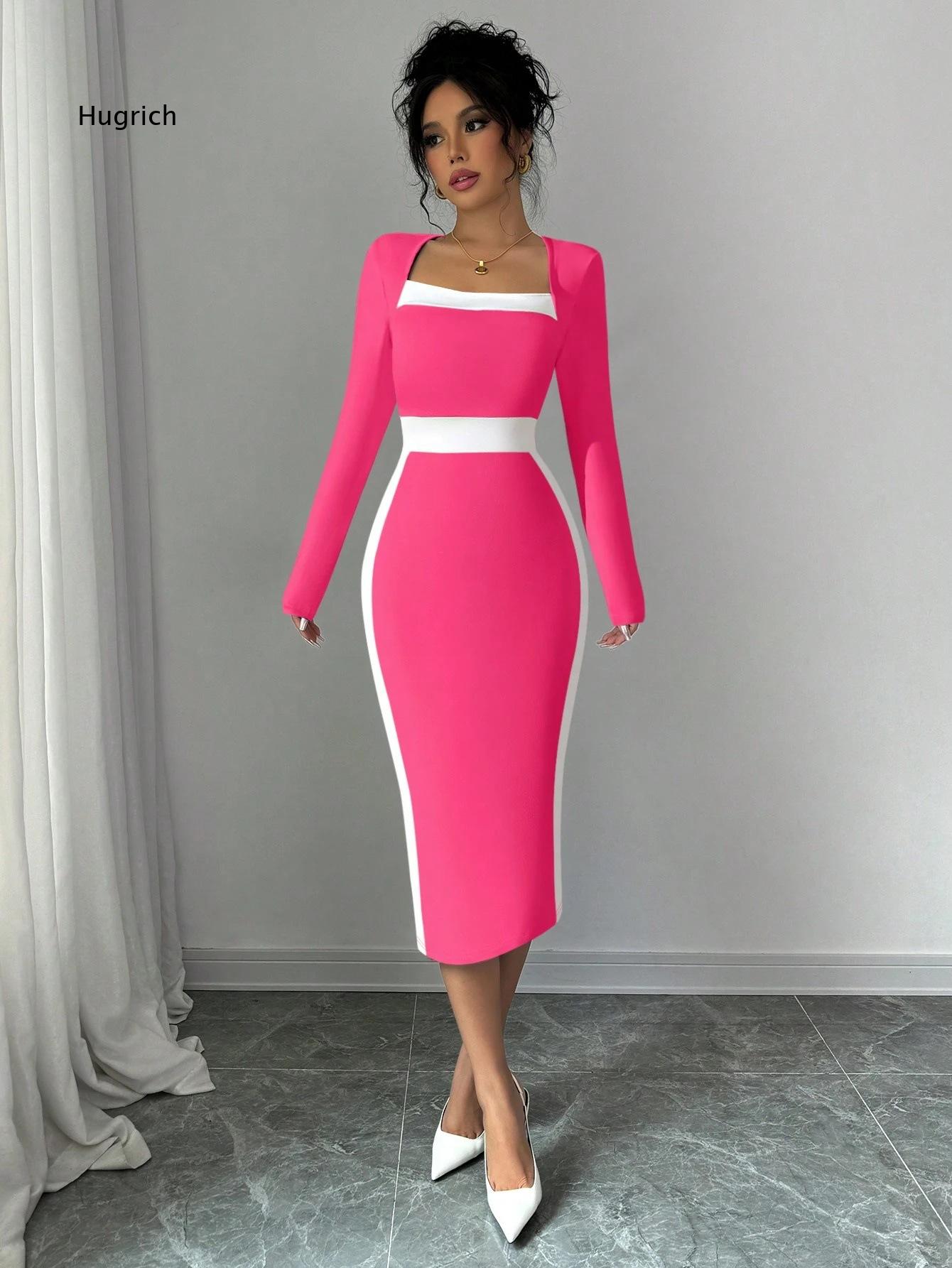 فستان ميدي ضيق بأكمام طويلة وي - مراجعة Women Formal Event Wear وسعره